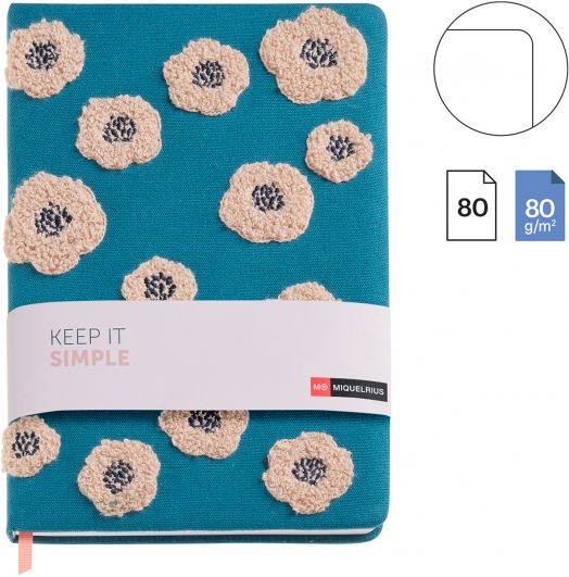 Тефтер Miquelrius Keep It Simple A5, 80 нелинирани листа - Miquelrius - Apli Paper - Жена - Miquelrius - Keep It Simple - 8422593082577-3
