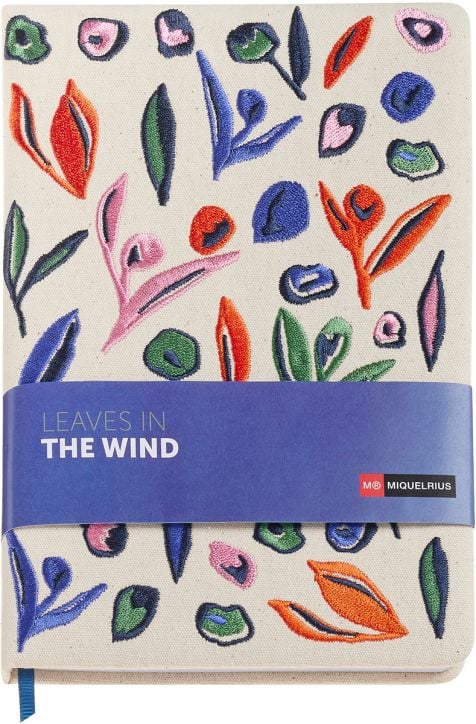 Тефтер Miquelrius Leaves in the Wind A5, 80 листа на точки - Miquelrius - Apli Paper - Жена - Miquelrius - Leaves In The Wind - 8422593082539-1