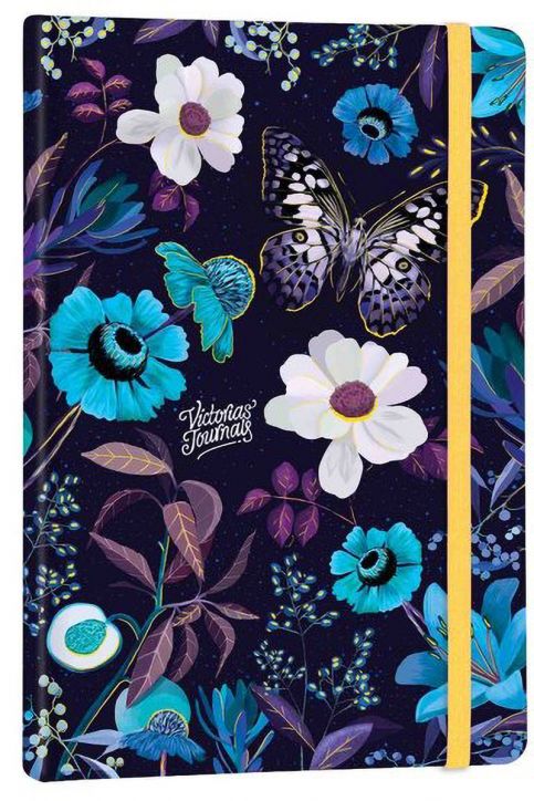 Тефтер Victoria's Journals Smyth Flexy Art Blue Florals A6 с твърди корици, 96 листа - Victoria's Journals - Victoria's Journals - Жена - Victoria's Journals - Smyth Flexy Art - 4895198634542