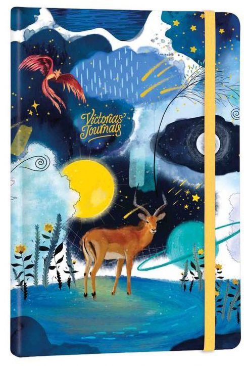 Тефтер Victoria's Journals Smyth Flexy Art Magic Night A5 с твърди корици, 96 листа - Victoria's Journals - Victoria's Journals - Жена - Victoria's Journals - Smyth Flexy Art - 4895198634573