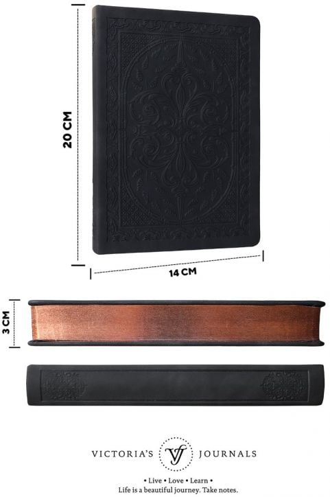 Тефтер Victoria's Journals Old Book A5, черен - Victoria's Journals - Victoria's Journals - Жена - Victoria's Journals - Old Book - 8683873616954-3