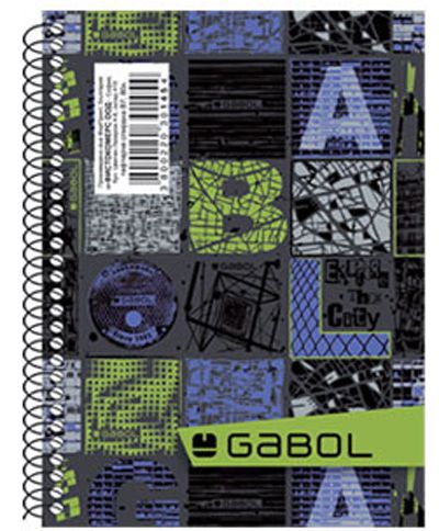 Тефтерче Gabol със спирала, B7, 80 листа - Gabol - Gabol - 3800220301454-1