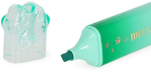 Текстмаркер Legami Meow Kitty - Green - Legami - Legami - Момиче, Момче - Legami - Extraordinary Stationery - 8052694128760-2