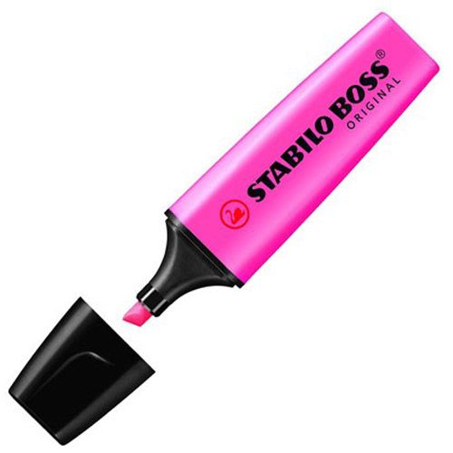 Текстмаркер Stabilo Boss Original, розов - Stabilo - STABILO - BOSS ORIGINAL - 4006381333689