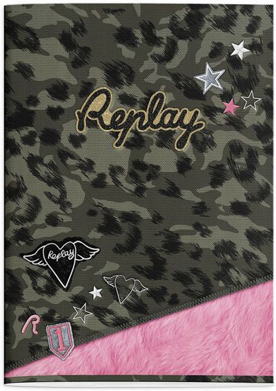 Тетрадка Replay Girls BTS18 А4, 40 листа - широки редове - Stationery Team - Stationery Team - Replay - 8715161019069