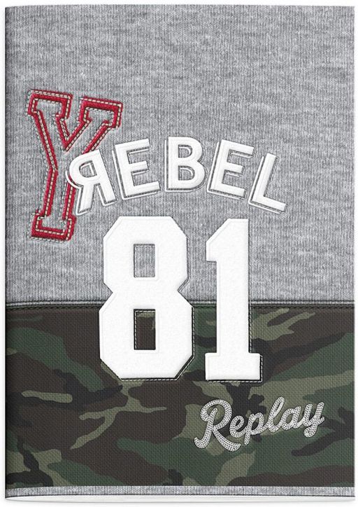 Тетрадка Replay Boys А4, 40 листа - широки редове, Rebel 81 - Stationery Team - Stationery Team - Replay - 8715161023363
