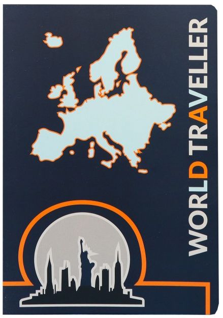 Тетрадка Ancor World Traveller А5, 48 листа с широки редове - Ancor - Ancor - Момиче, Момче - 5604730124347-2