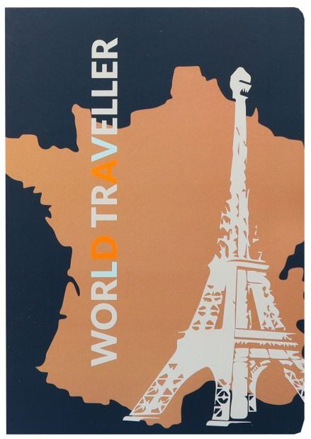 Тетрадка Ancor World Traveller А5, 48 листа с широки редове - Ancor - Ancor - Момиче, Момче - 5604730124347-1