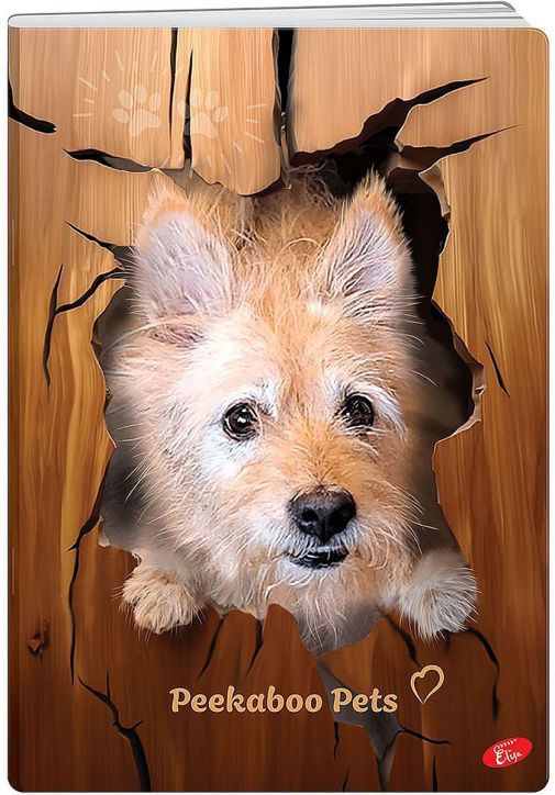 Тетрадка Elisa Peekaboo Pets А4, 60 листа - широки редове - Elisa - Elisa - Момиче, Момче - 3830082020750-5