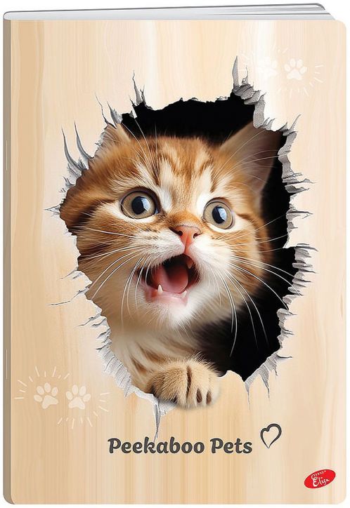 Тетрадка Elisa Peekaboo Pets А5, 60 листа - широки редове - Elisa - Elisa - Момиче, Момче - 3830082020811-4