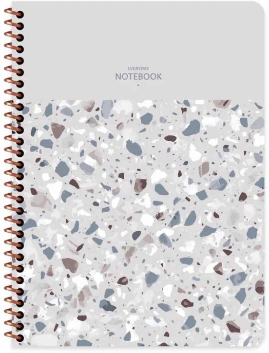 Тетрадка Keskin Color Terrazzo, 80 листа с малки квадратчета, асортимент - Keskin Color - Keskin Color - Момиче - 8693043164536-3