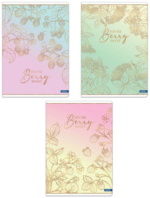 Тетрадка Lastva Berry А5, 50 листа с широки редове - Lastva - Lastva - Момиче - 8606028385000-4