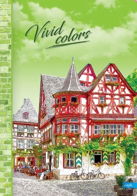 Тетрадка Lastva Vivid Colors А5, 96 листа с широки редове - Lastva - Lastva - 8606013566995-1