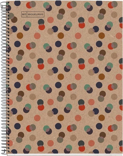 Тетрадка Miquelrius Recycled Eco Confetti А4 със спирала, 80 линирани листа - Miquelrius - Apli Paper - Момиче, Момче - Miquelrius - Eco Confetti - 8422593061589-1