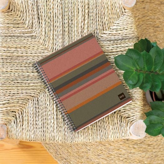 Тетрадка Miquelrius Recycled Ecolines А5 със спирала, 120 нелинирани листа - Miquelrius - Apli Paper - Момиче, Момче - Miquelrius - Ecolines - 8422593061732-4