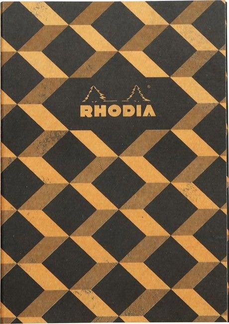 Тетрадка Rhodia Heritage Escher Black А5, 64 страници на малки квадратчета - Rhodia - Clairefontaine - France - Heritage - 3037921172827-1