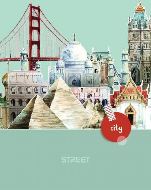 Тетрадка Street City Break А4, 60 листа с широки редове - Eurocom - Eurocom - Момиче, Момче - Eurocom - Street - 3831123784976-2