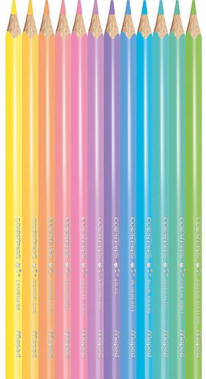 Цветни моливи Maped Color Peps, 12 пастелни цвята - Maped - Maped - Момиче, Момче - Maped - Color Peps - 3154148320692-2