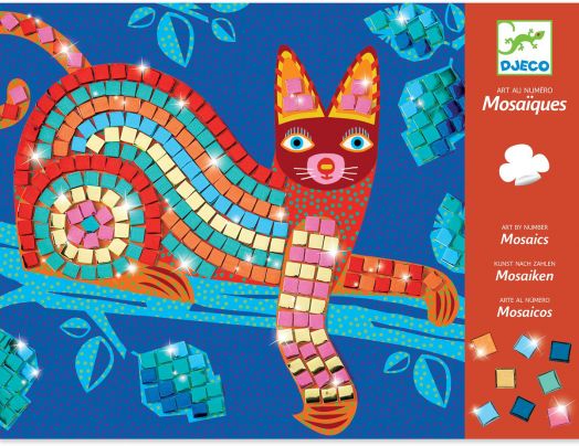 Творчески комплект Djeco: Мозайка с котка и костенурка - Djeco - Djeco - Момиче, Момче - 3070900088917-2