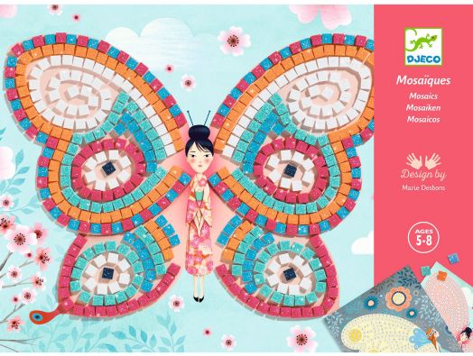 Творчески комплект Djeco: Мозайка с пеперуди - Djeco - Djeco - Момиче - 3070900088986-5