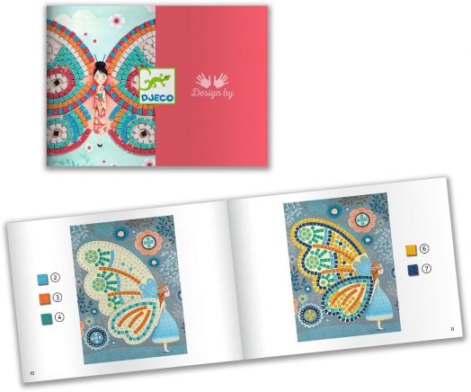Творчески комплект Djeco: Мозайка с пеперуди - Djeco - Djeco - Момиче - 3070900088986-2
