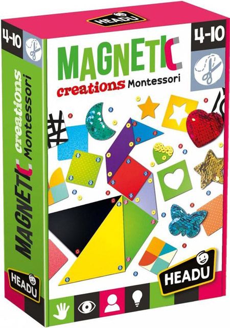 Творчески комплект Headu Montessori - Магнитни творения - Headu - Headu - Момиче, Момче - Headu - Montessori - 8059591424032-1
