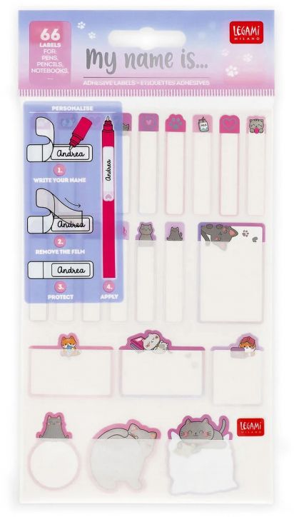 Етикети Legami My Name Is... - Kitty - Legami - Legami - Момиче - Legami - Extraordinary Stationery - 8052694120016-1