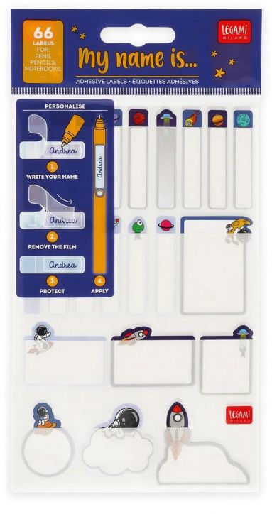 Етикети Legami My Name Is... - Space - Legami - Legami - Момче - Legami - Extraordinary Stationery - 8052694129866-1