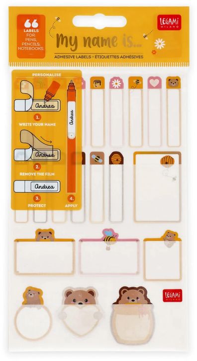 Етикети Legami My Name Is... - Teddy Bear - Legami - Legami - Момиче, Момче - Legami - Extraordinary Stationery - 8052694128593-1