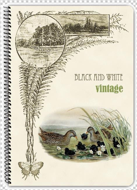 Тетрадка Vintage - Black & White - Жена, Момиче - 3800099401255-1