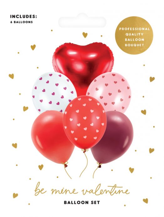 Комплект балони PartyDeco - Свети Валентин, 6 бр. - PartyDeco - PartyDeco - Жена - 5904555013193-2