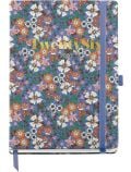 Седмичен тефтер - органайзер Miquelrius Natura Blooming 2026 е седмичен планшет А5 със златни букви "Twenty Six" и "2026" на флорална корица, както и синя ластична лента и примка за писалка - идеален за стилна организация.