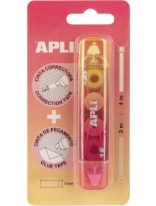 2-в-1 коректор и лепило Apli, червен - Apli - Apli Paper - 8410782200086