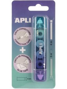 2-в-1 коректор и лепило Apli, син - Apli - Apli Paper - 8410782200130