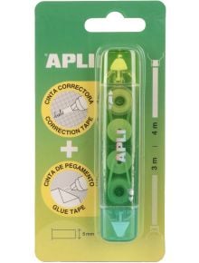 2-в-1 коректор и лепило Apli, зелен - Apli - Apli Paper - 8410782200116