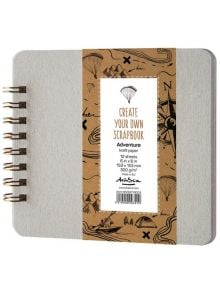 Скрапбук Drasca Adventure Kraft, 15.3 х 15.3 см. - Drasca - Drasca - Момиче, Момче - Drasca - Scrapbook - 5060816700308