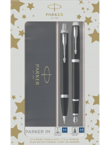 Комплект Parker - Химикалка и писалка Royal IM Black CT
