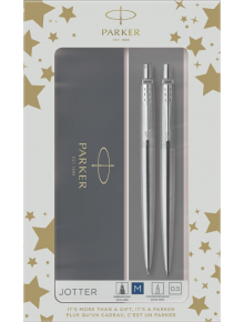 Комплект Parker - Химикалка и автоматичен молив Royal Jotter Stainless Steel CT