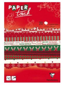 Креативен блокпад скрап хартия Clairefontaine Christmas / Noel в А5 формат - 20 листа - Clairefontaine - France - 3329680951783