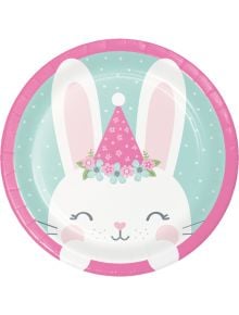 Чинийки Creative Party - Birthday Bunny, 8 бр.