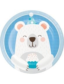Чинийки Creative Party - Birthday Bear, 8 бр.