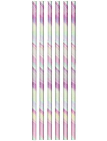 Сламки Creative Party - Iridescent, 24 бр.