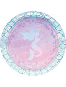 Чинийки Creative Party - Русалка, 23 см, 8 бр.
