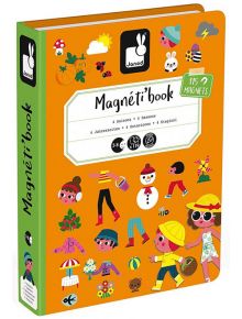 Детска магнитна книга Janod - Сезони - Janod - Janod - Момиче, Момче - Janod - Magneti'book - 3700217327217
