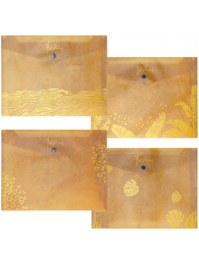 Папка с копче Spree Kraft Gold A4, асортимент - Spree - Spree - Момиче - Spree - Kraft Gold - 3800884741016