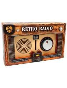 3D пъзел Eureka Secret Escape Box - Ретро радио е дървена кутия във формата на ретро радио, с винтидж опаковка и скрито отделение-идеален избор за фенове на евакуационна кутия пъзели и тайни кутии.