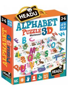 3D пъзел Headu - Азбука - Headu - Headu - Момиче, Момче - 8059591420973
