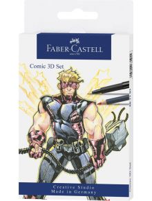 Комплект Faber-Castell Pitt Artist Comic 3D, 11 части - Faber-Castell - Faber-Castell - Pitt Artist - 4005402671915