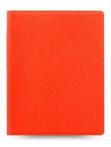 Тефтер Filofax Notebook Saffiano A5 Bright Orange със скрита спирала и линирани листа - Filofax - Saffiano - 5015142263287