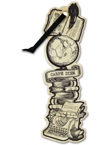 Книгоразделител с панделка Academia - Carpe Diem - Simetro books - Жена, Мъж - 5035393152017